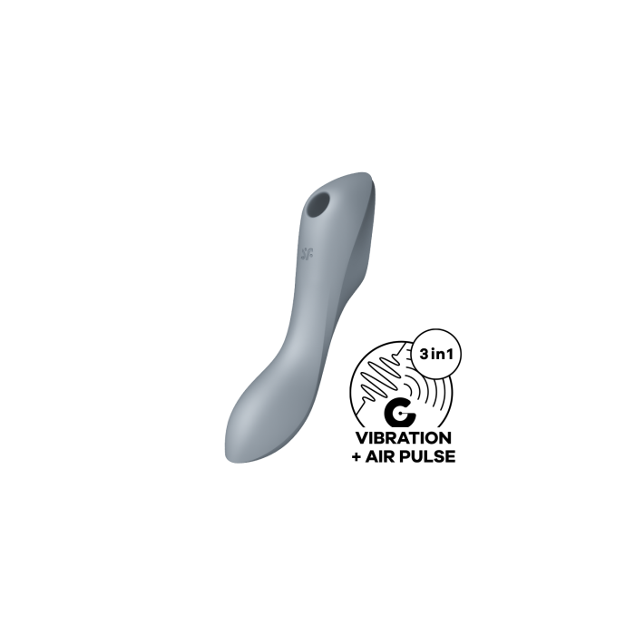 SATISFYER CURVY TRINITY 3 - BLUEGREY - Ladies G-Spot Vibrator