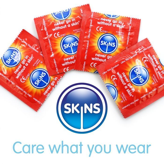 Skins Ultra Thin Condoms 12 Pack Extra Lubricated Natural Feel Condoms