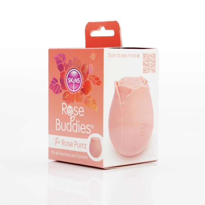 SKINS ROSE BUDDIES PURRZ CLITORAL MASSAGER PULSING VIBRATOR RECHARGEBALE SEX TOY