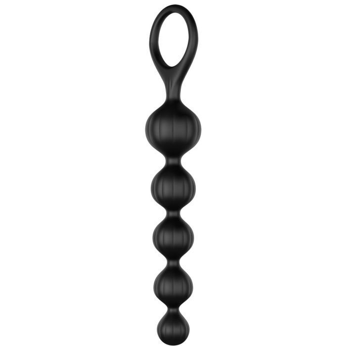 Set of 2 Satisfyer 8 Inch Black Anal Beads