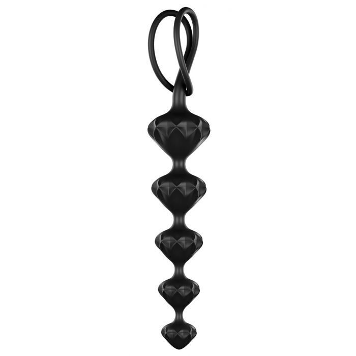 Set of 2 Satisfyer 8 Inch Black Anal Beads
