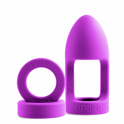 Balldo Purple Ball Dildo Cock And Ball Sex Toy - Experience Your First Ballgasm