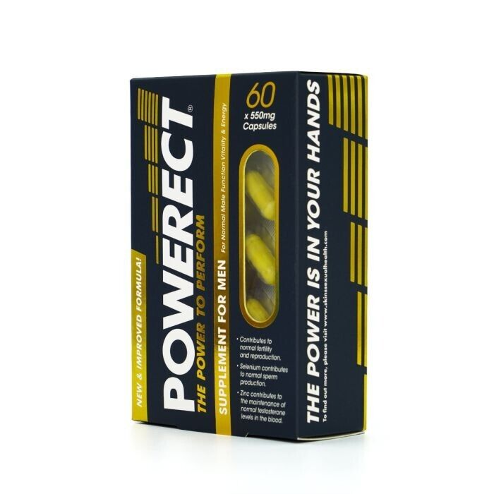 POWERACT PILL 60 Sexual Wellness Enhancement Supplements 100% Natural For Men