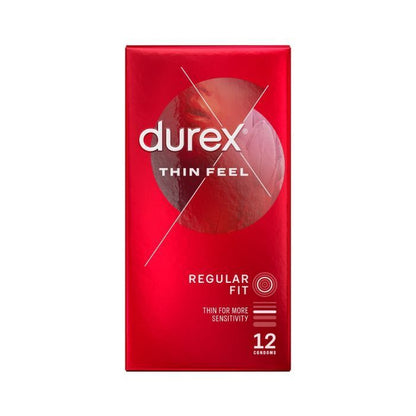 Durex Thin Feel Condoms Regular Fit Ultra Thin 12 Pack