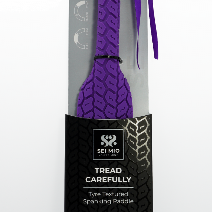 Tyre Pattern Paddle BDSM Spanking Whip Purple