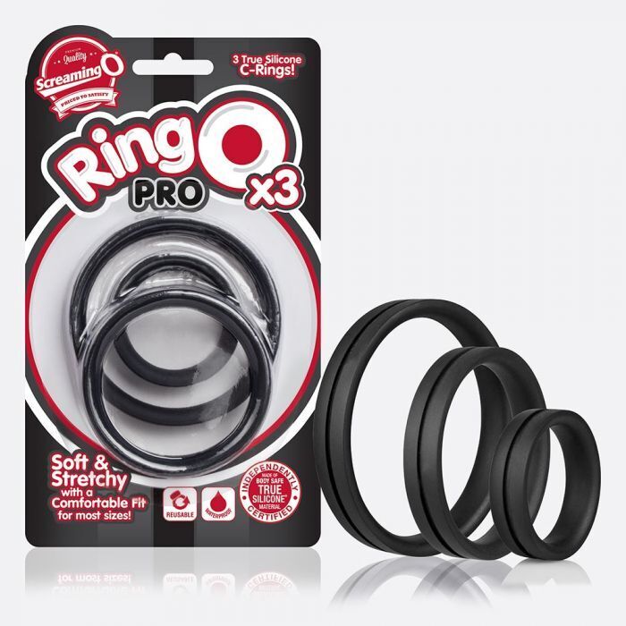 Screaming O RingO Pro Silicone Ultra Super Stretchy Penis Rings 3 sizes