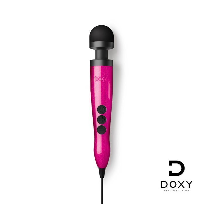 DOXY DIE CAST 3 Massager Hot Pink Intimate Wand - Breast Cancer Awareness Edition