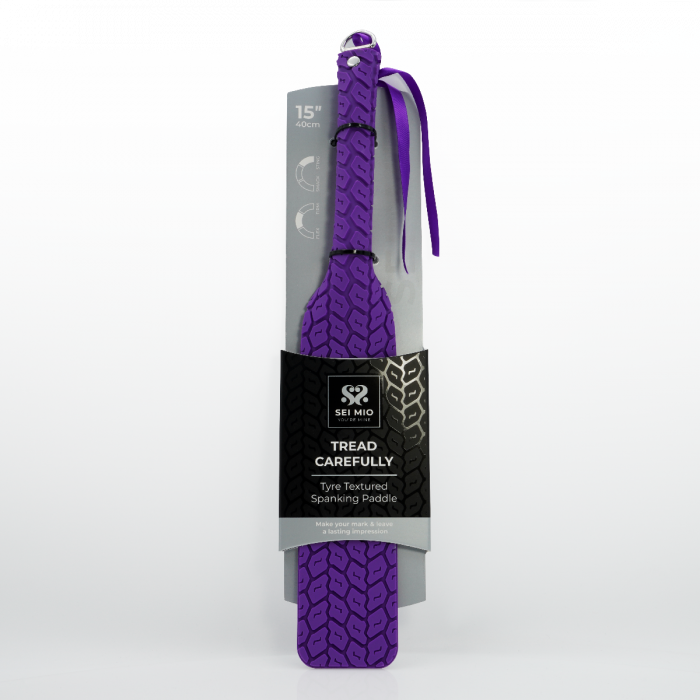 Tyre Pattern Paddle BDSM Spanking Whip Purple