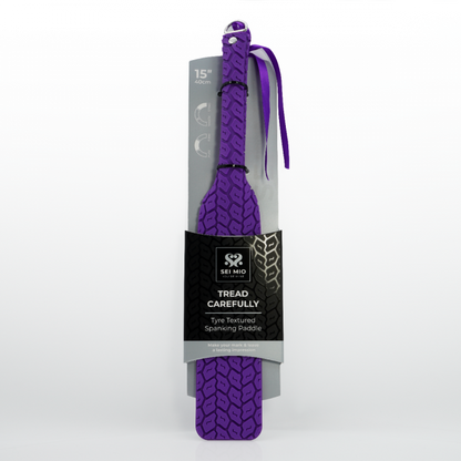 Tyre Pattern Paddle BDSM Spanking Whip Purple