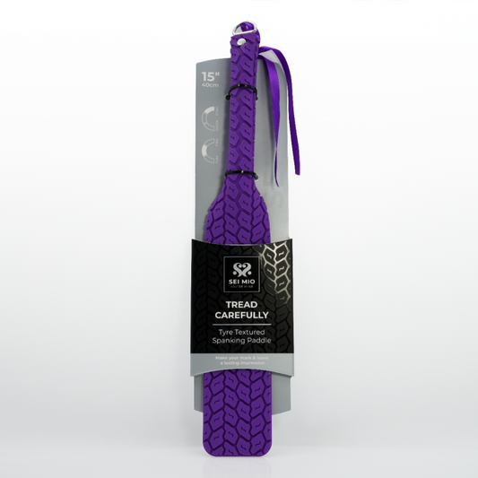 Tyre Pattern Paddle BDSM Spanking Whip Purple