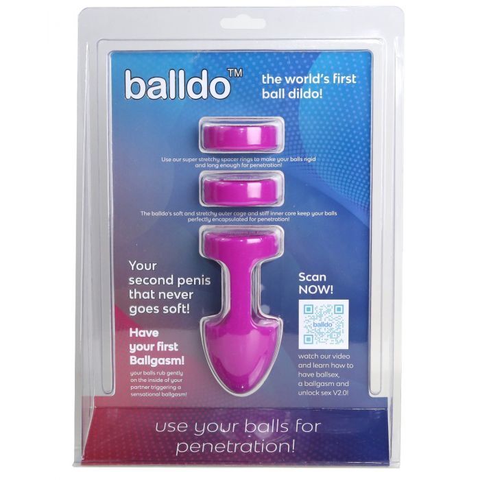 Balldo Purple Ball Dildo Cock And Ball Sex Toy - Experience Your First Ballgasm