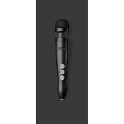 DOXY DIE CAST Rechargeable Wand Matt Black Vibrating Massager Powerful Speed