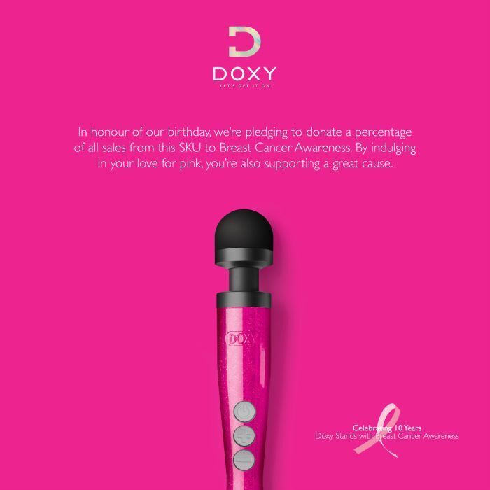 DOXY DIE CAST 3 RECHARGEABLE Massager Hot Pink Intimate Wand