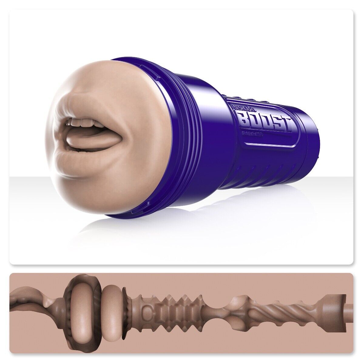 Fleshlight Boost Blow Mouth Mens Masturbator Sex Toy