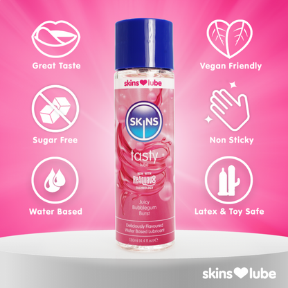 Skins Bubblegum Water Based Lubricant 130ml