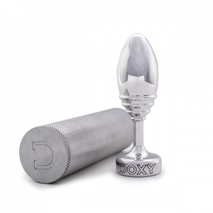 DOXY Ribbed Steel Metal Butt Plug