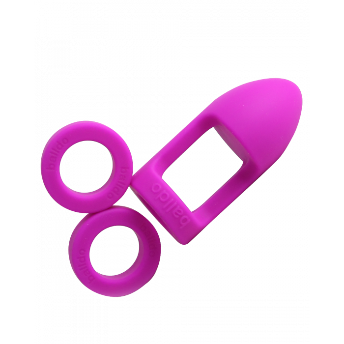 Balldo Purple Ball Dildo Cock And Ball Sex Toy - Experience Your First Ballgasm