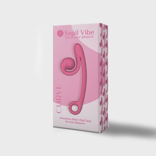 Snail Vibe Pink Vibrating Dildo