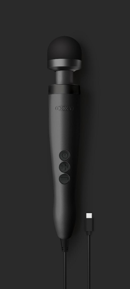 DOXY 3 USB-C Matte Black Intimate Massager Wand