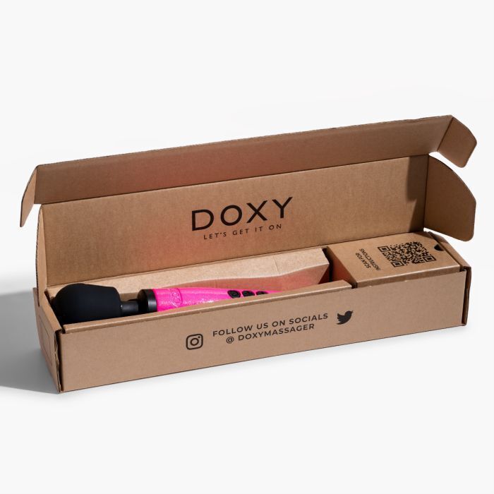 DOXY DIE CAST Massager Hot Pink Intimate Wand -Breast Cancer Awareness Edition