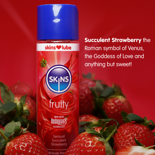 Skins Strawberry Water Based Lubricant 130ml