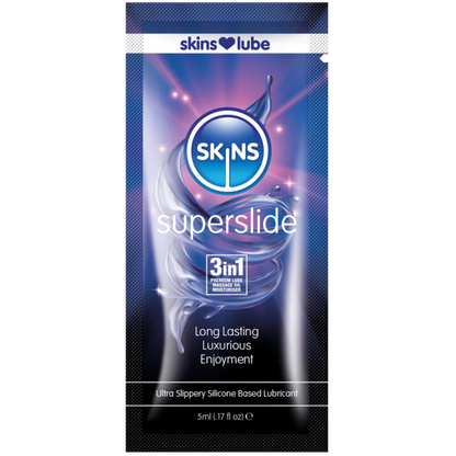 Skins Super Slide Long Lasting Silicone Lube Sachet 5ml