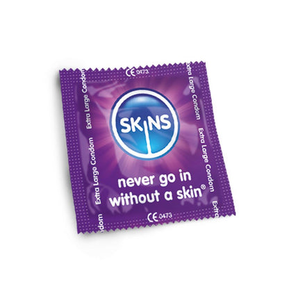 Skins Extra Large Condoms - Available in Packs of 7, 14, 28, 42, 70, 100, 200, 300, 400, 500.