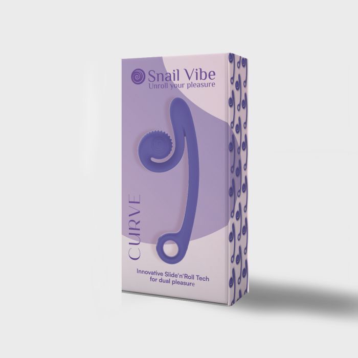 Snail Vibe Purple Vibrating Dildo