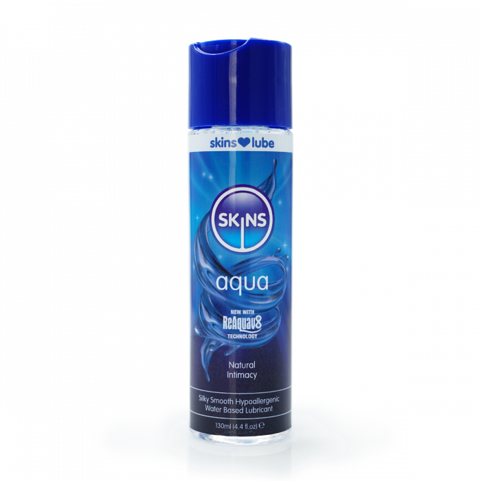 Skins Aqua Extra Long Lasting Water Based Lubricant 130ml