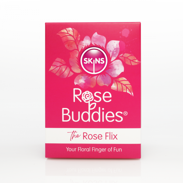 Skins Rose Buddies The Rose Flix Clitoral Massager Pink Vibrator Sex Toy