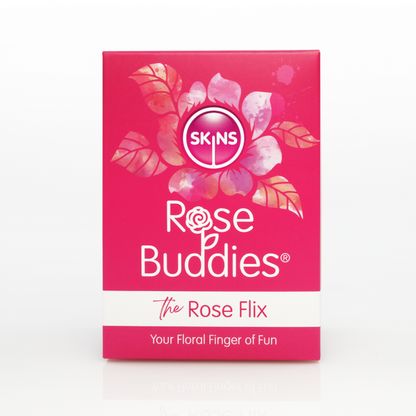 Skins Rose Buddies The Rose Flix Clitoral Massager Pink Vibrator Sex Toy