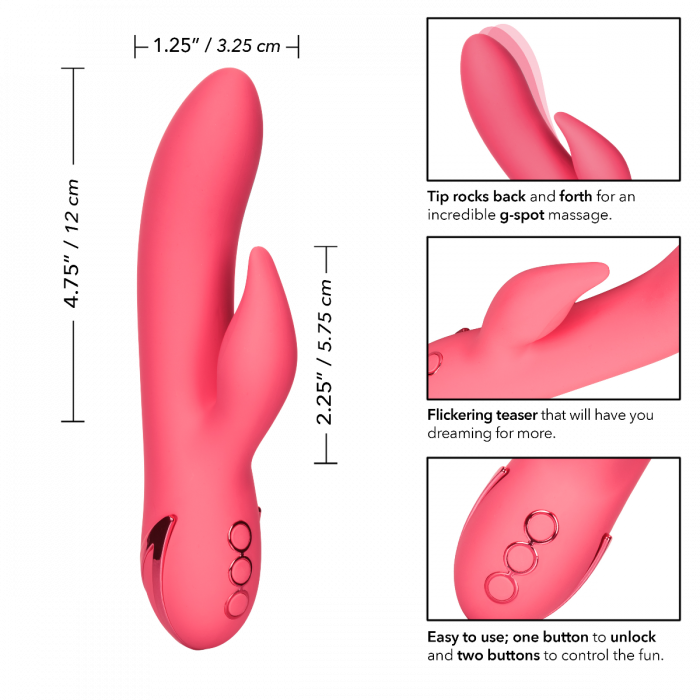 California Dreaming Sweetheart Pink G-Spot Silicone Massager Vibrator