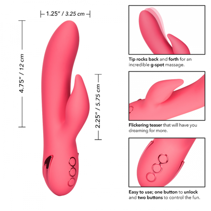 California Dreaming Sweetheart Pink G-Spot Silicone Massager Vibrator