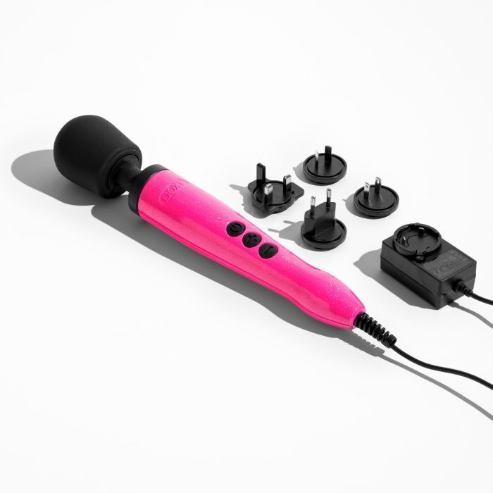 DOXY DIE CAST Massager Hot Pink Intimate Wand -Breast Cancer Awareness Edition