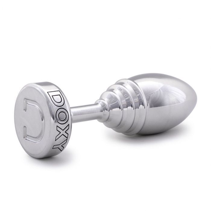 DOXY Ribbed Steel Metal Butt Plug