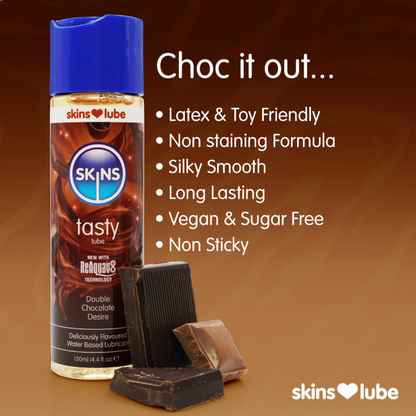 Skins Double Chocolate Water Based Lubricant 130ml