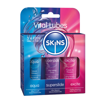 Skins 12ml Multi Pack Sensational Vital & Fruity Lubes