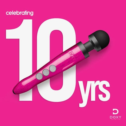 DOXY DIE CAST 3 RECHARGEABLE Massager Hot Pink Intimate Wand