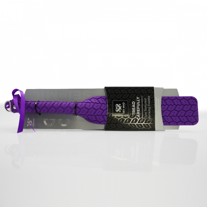 Tyre Pattern Paddle BDSM Spanking Whip Purple