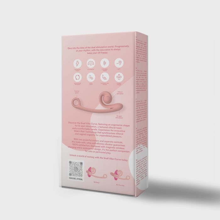 Snail Vibe Peach Vibrating Dildo