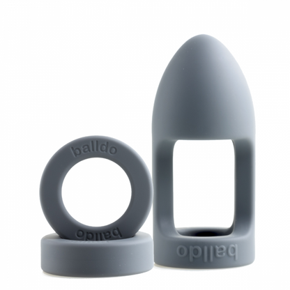 Balldo Grey Ball Dildo Cock And Ball Sex Toy - Experience Your First Ballgasm