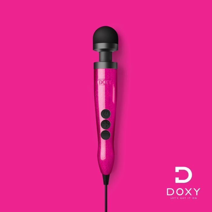 DOXY DIE CAST 3 Massager Hot Pink Intimate Wand - Breast Cancer Awareness Edition