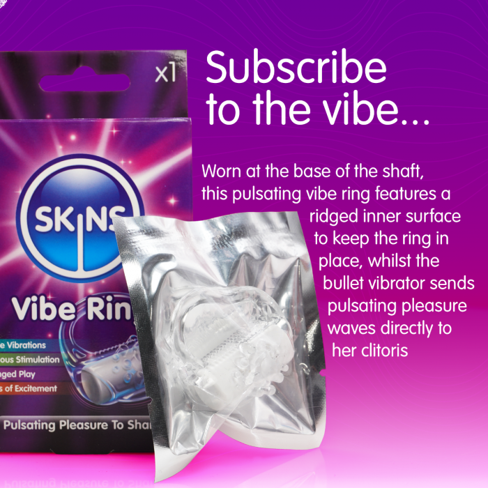 Skins Vibrating Penis Ring