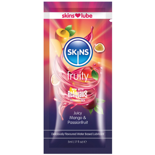 Skins Mango & Passionfruit Water Based Lubricant Sachet 5ml