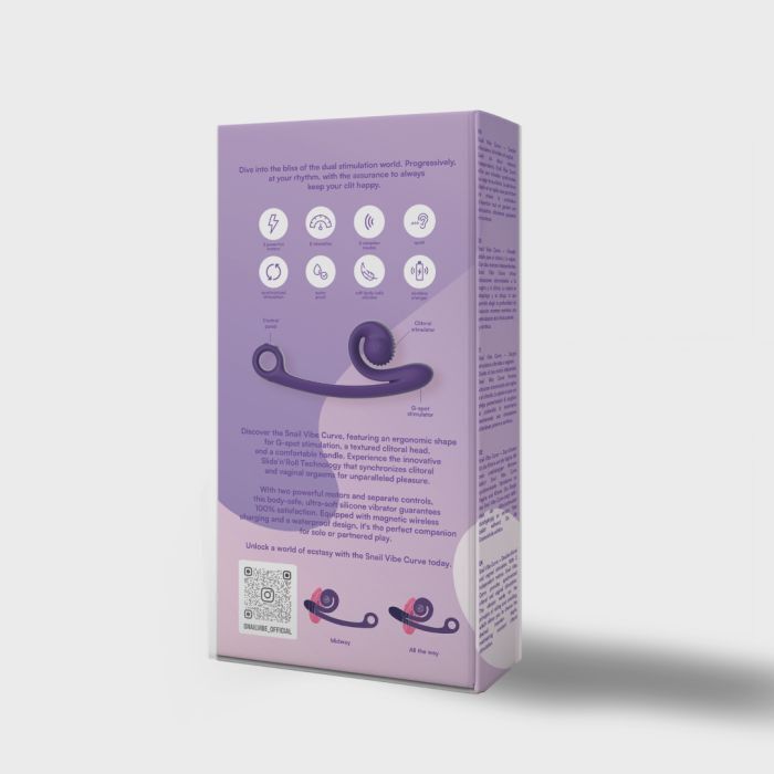 Snail Vibe Purple Vibrating Dildo