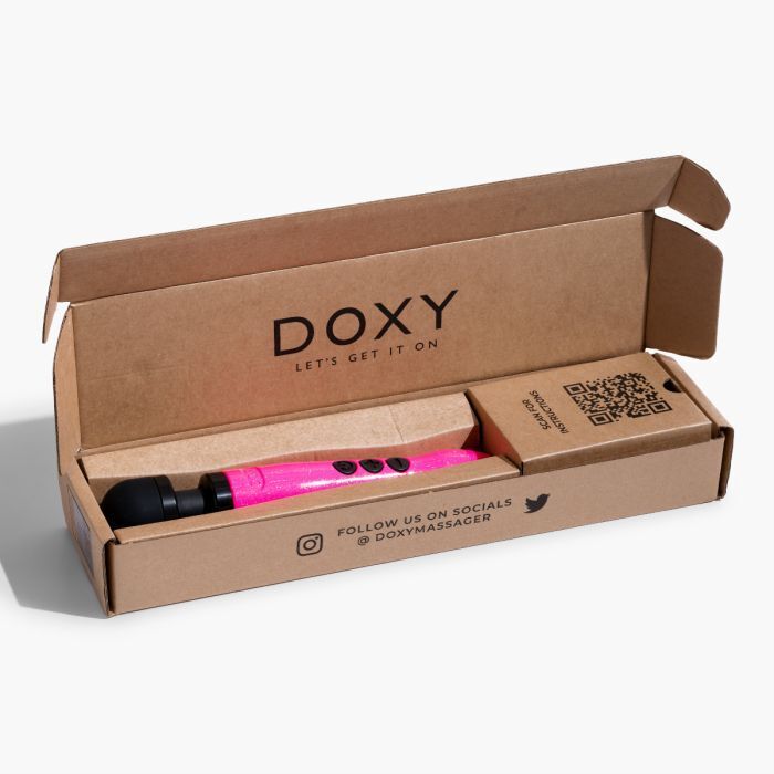 DOXY DIE CAST 3 Massager Hot Pink Intimate Wand - Breast Cancer Awareness Edition