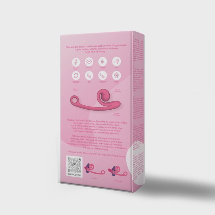 Snail Vibe Pink Vibrating Dildo