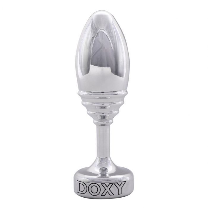 DOXY Ribbed Steel Metal Butt Plug