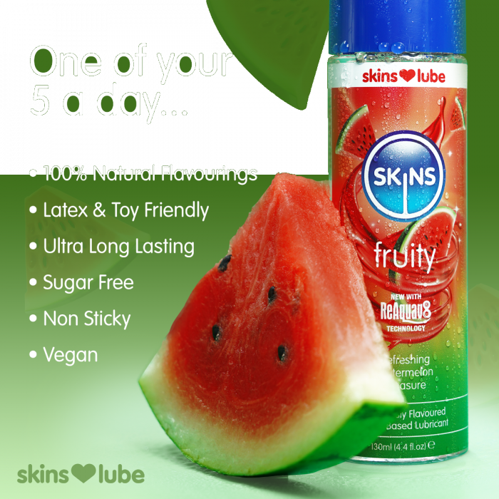 Skins Watermelon Water Based Lubricant 130ml