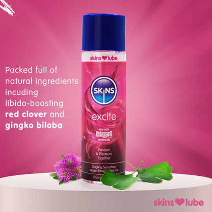 Skins Excite Tingling Water Based Lubricant 130ml